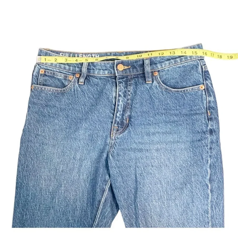 J. Crew Full-Length Demi-Boot Jean in Kamari Wash Raw Hem Women’s Size 28 Petite